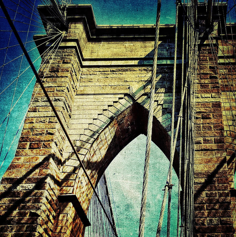 Brooklyn Bridge Grunge Photograph by Natasha Marco