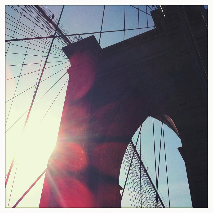 Brooklyn Bridge In Sunshine Photograph by Ixefra