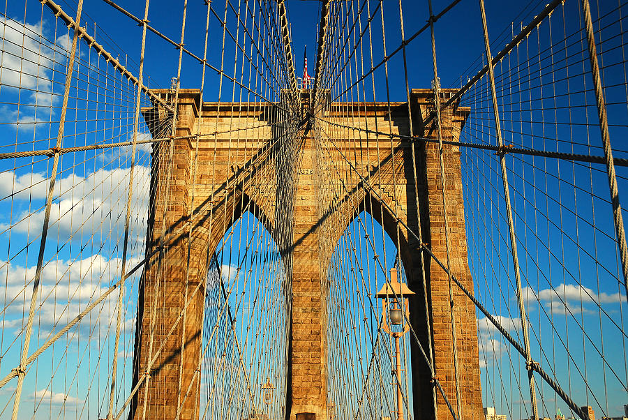 Brooklyn Bridge Photograph by James Kirkikis
