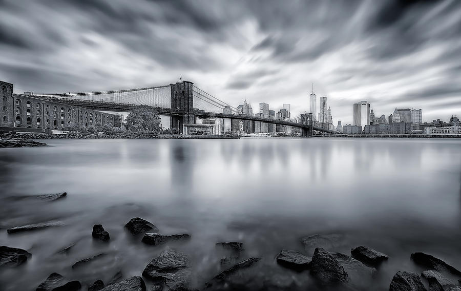 Architecture Photograph - Brooklyn Bridge by Javier De La