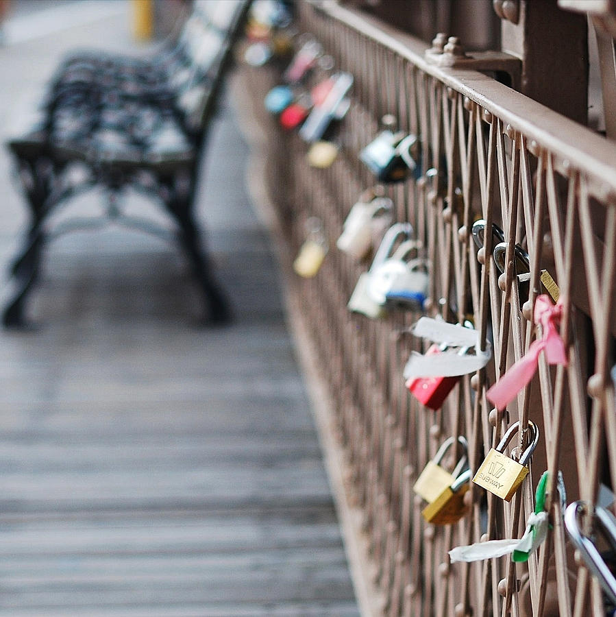 Brooklyn Bridge Love Locks Photograph by Louise Fine Art America