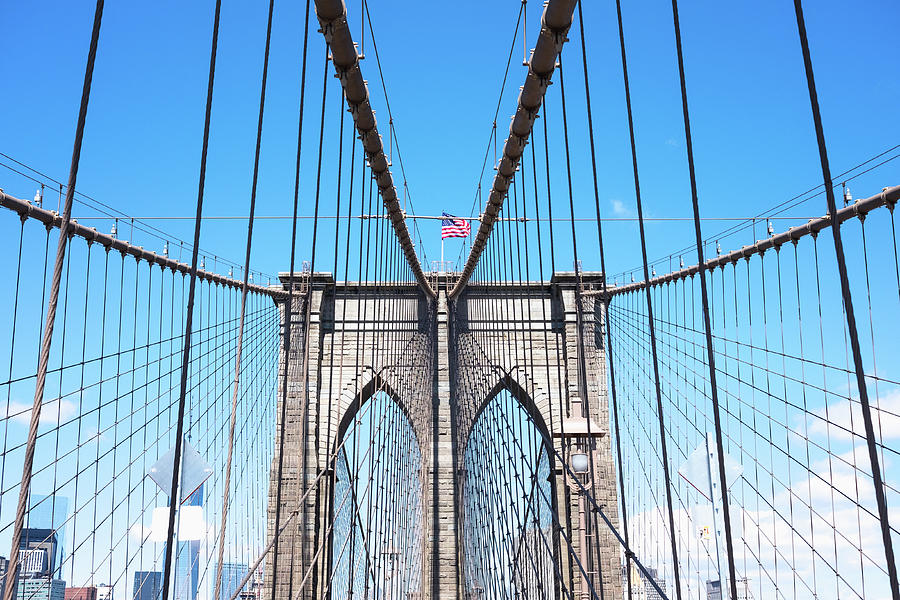 Brooklyn Bridge, New York City Photograph by Deimagine