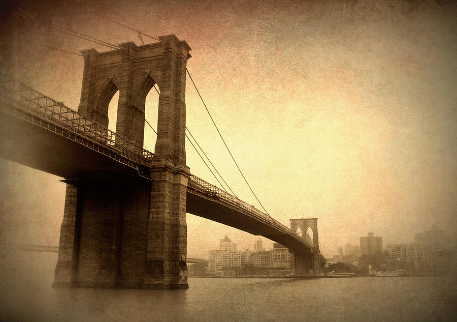 Brooklyn Bridge Nostalgia II Photograph by Jessica Jenney