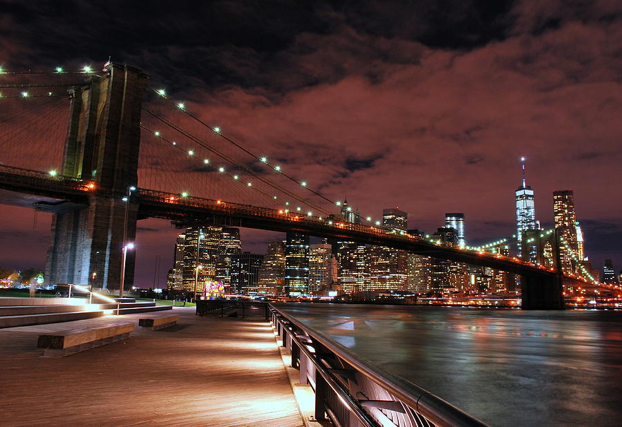 Brooklyn Bridge Photograph - Brooklyn Bridge Park by Kurt Von Dietsch