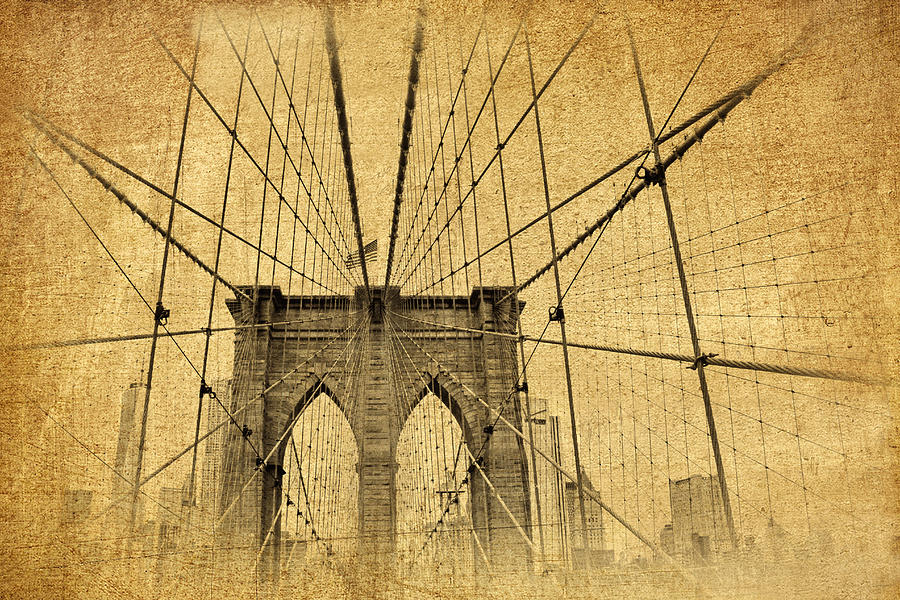 Brooklyn Bridge Postcard II Photograph