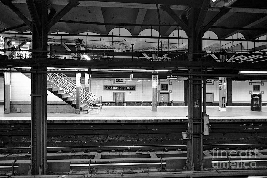 Brooklyn Bridge Photograph - Brooklyn Bridge Subway Stop by David Bearden
