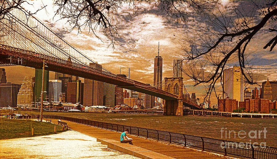 Brooklyn Bridge Ver - 5 Photograph by Larry Mulvehill