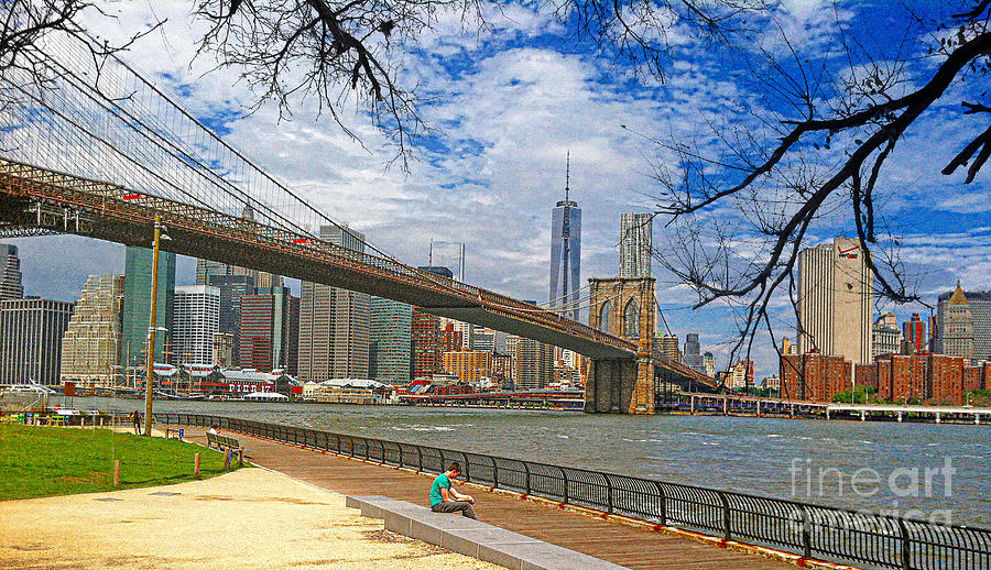 Brooklyn Bridge Ver - 7 Photograph by Larry Mulvehill