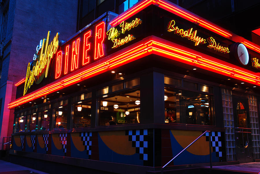 Brooklyn Diner USA Photograph by James Kirkikis Fine Art America