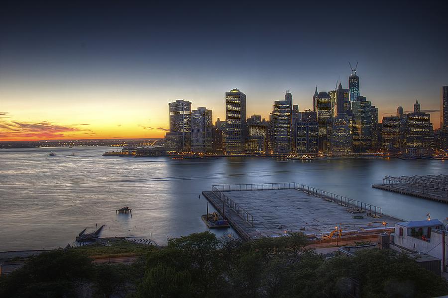 New York City Photograph - Brooklyn Heights Sunset by C W Edwards