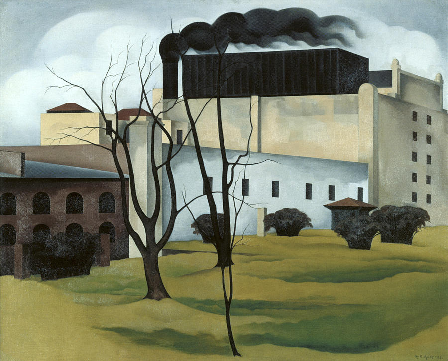 Brooklyn Ice House Painting by George Ault