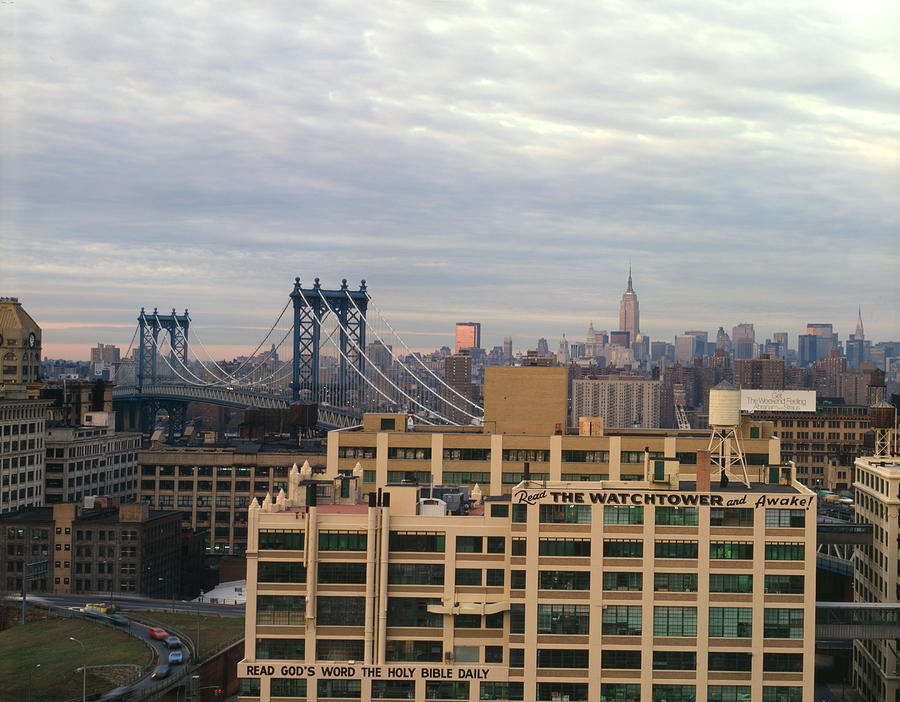 Brooklyn Manhattan Bridge Photograph by Granger