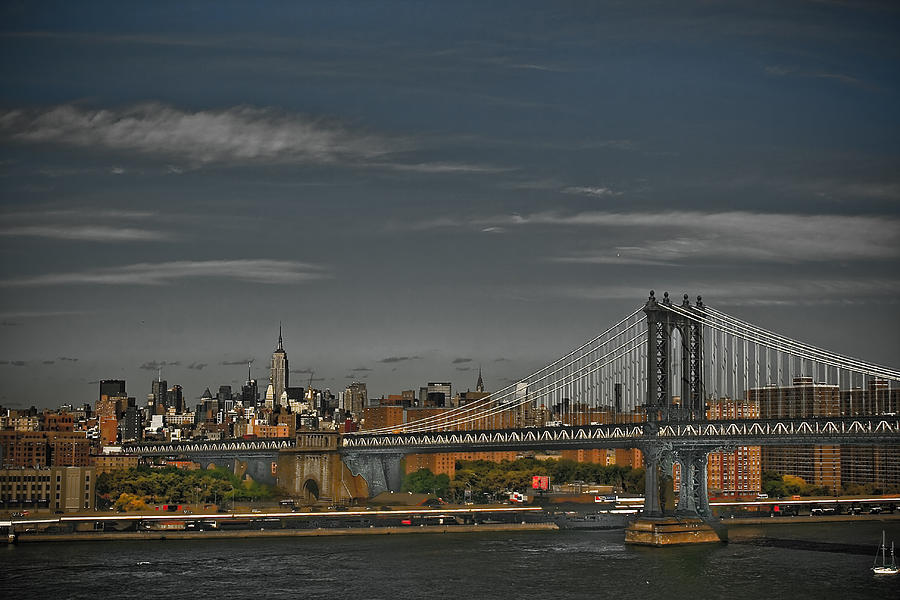 Brooklyn Bridge Photograph - Brooklyn View by PMG Images