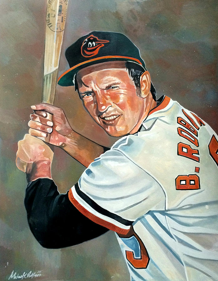 Baltimore Orioles Painting - Brooks Robinson by Michael Pattison