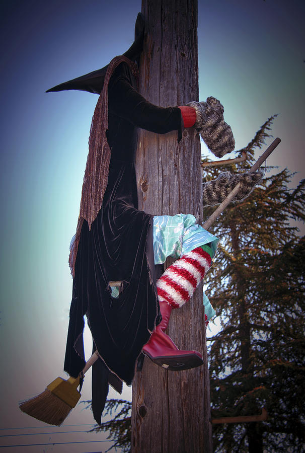 Halloween Photograph - Broom Malfunction by Her Arts Desire