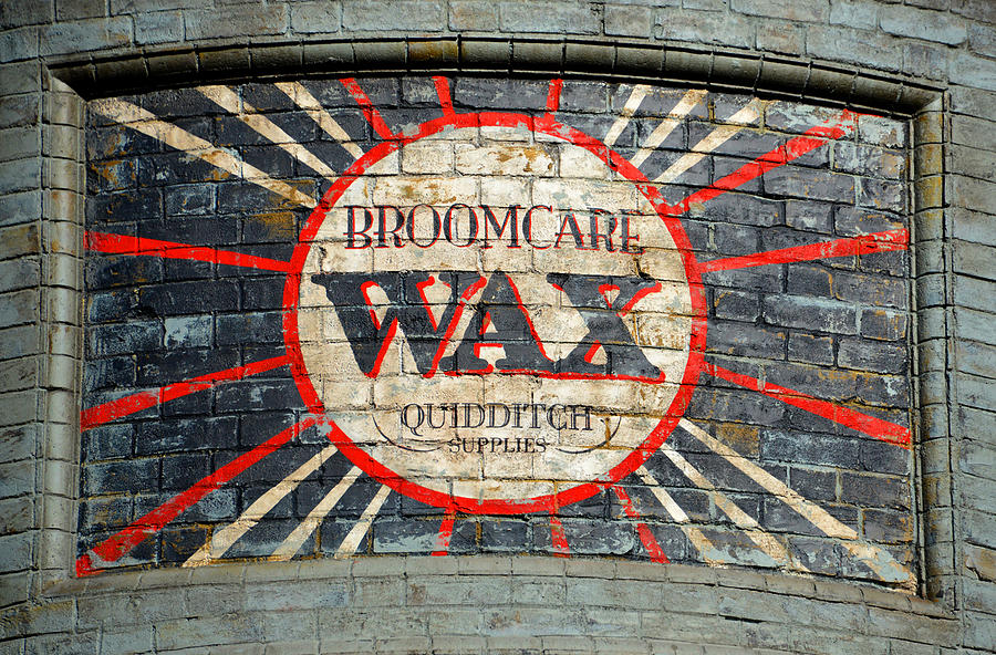 Broomcare Wax sign Diagon Alley Photograph by David Lee Thompson