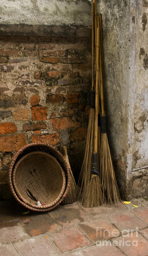 Brooms   #0112 Photograph by J L Woody Wooden