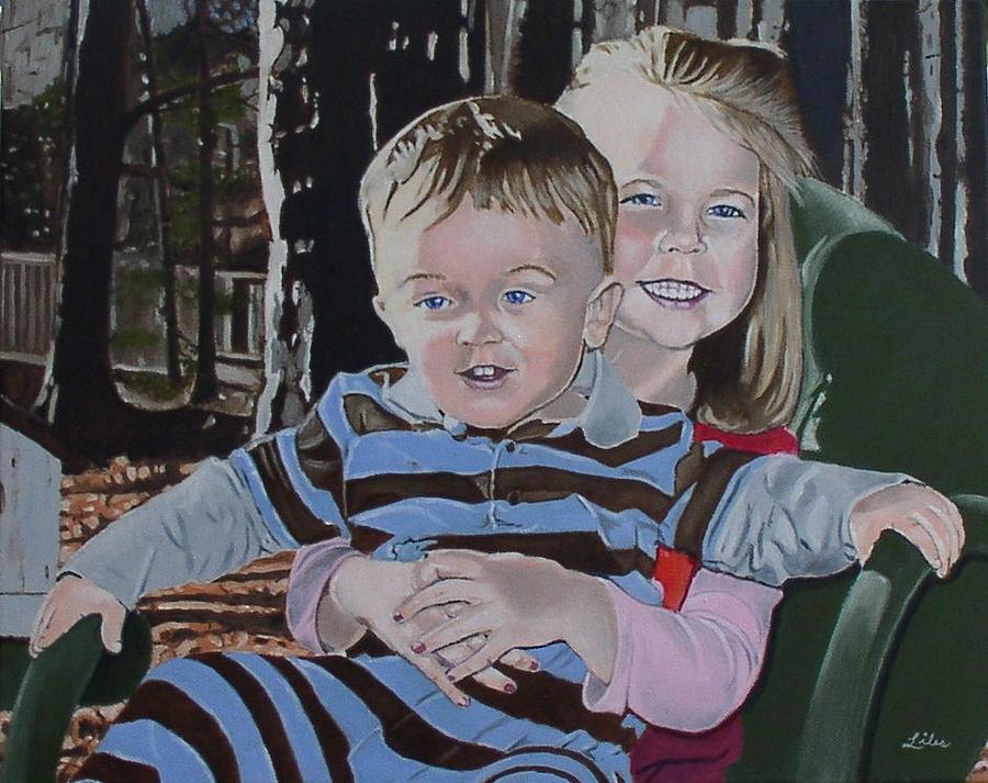 Brother and Sister Painting by Ben Liles