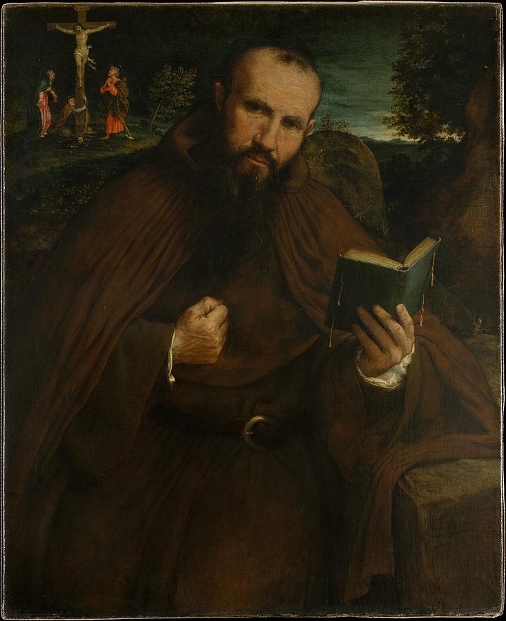 Lorenzo Lotto Painting - Brother Gregorio Belo Of Vicenza by Lorenzo Lotto