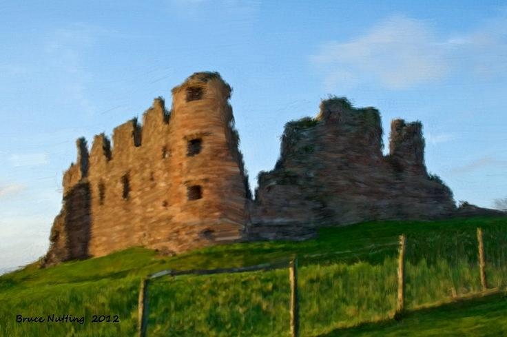 Brough Castle Painting by Bruce Nutting