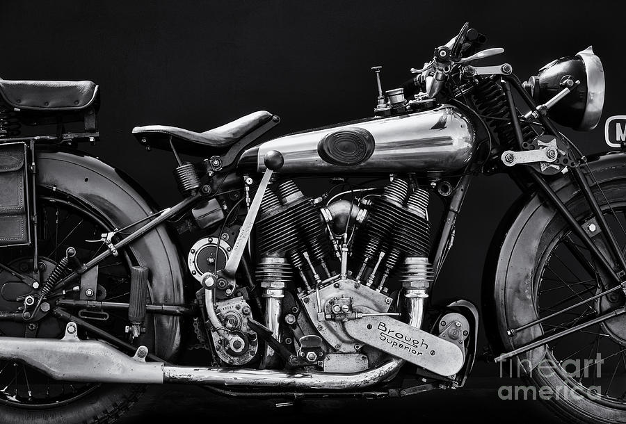 Motorcycle Photograph - Brough Superior by Tim Gainey