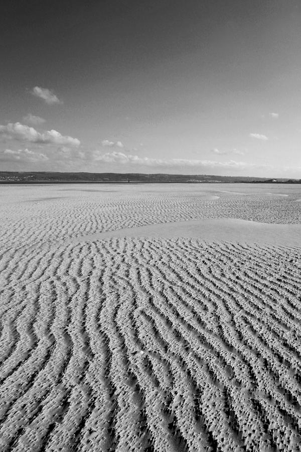 Black And White Photograph - Broughton Beach mono by Dan Davidson