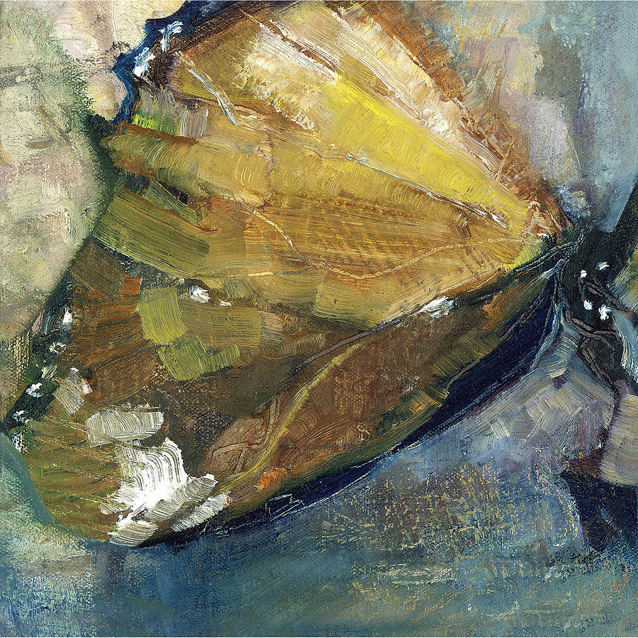 Brown and Gold Butterfly Painting by Wendy Rosselli Fine Art America