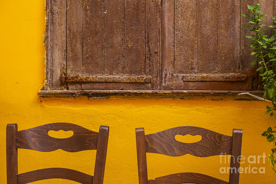 Brown and yellow in Greece Photograph by Patricia Hofmeester