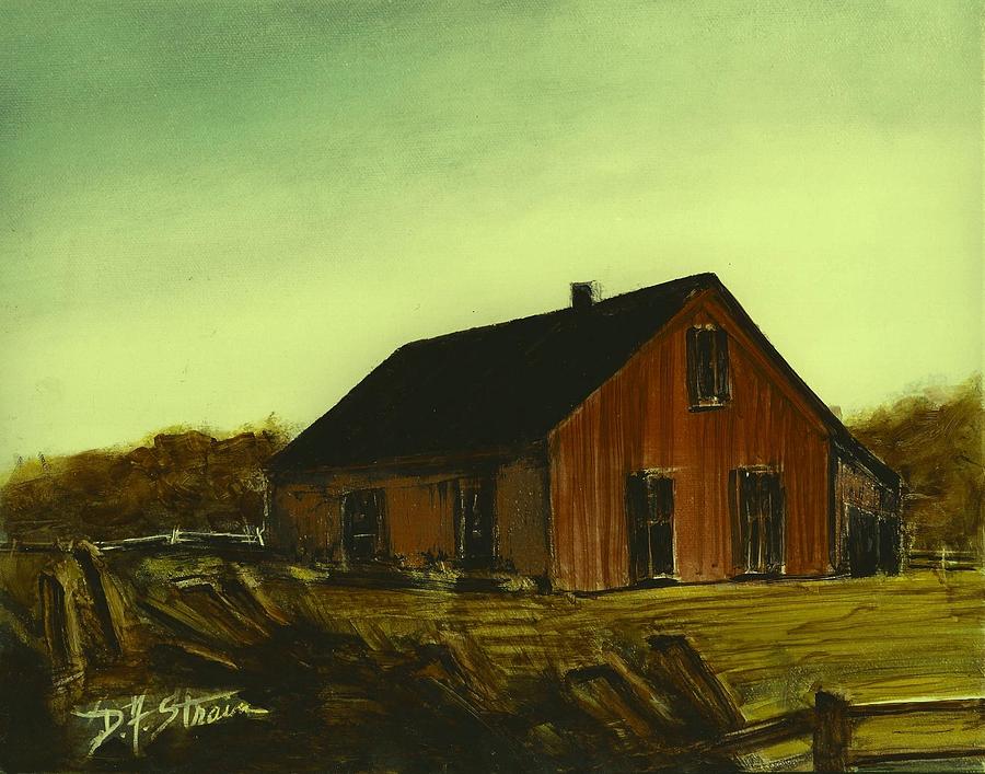 Brown Barn   Number 4 Painting by Diane Strain