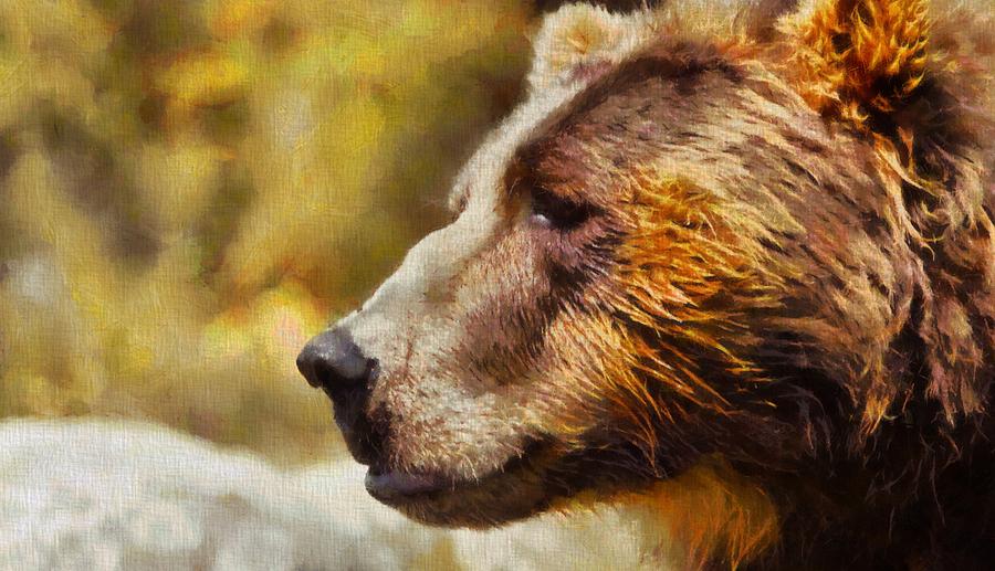 Brown Bear Painting Painting by Dan Sproul