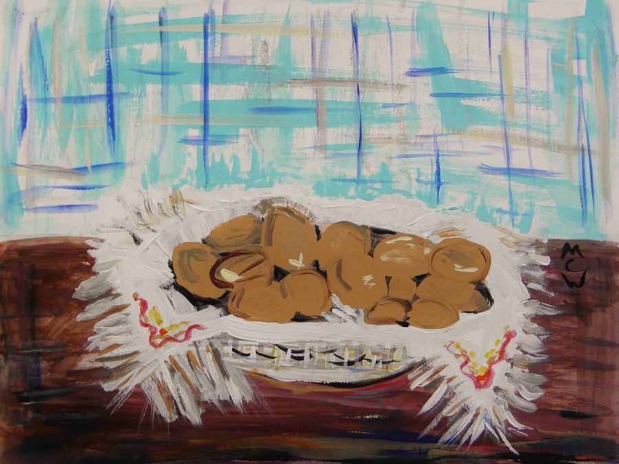 Brown Eggs in a Basket Painting by Mary Carol Williams