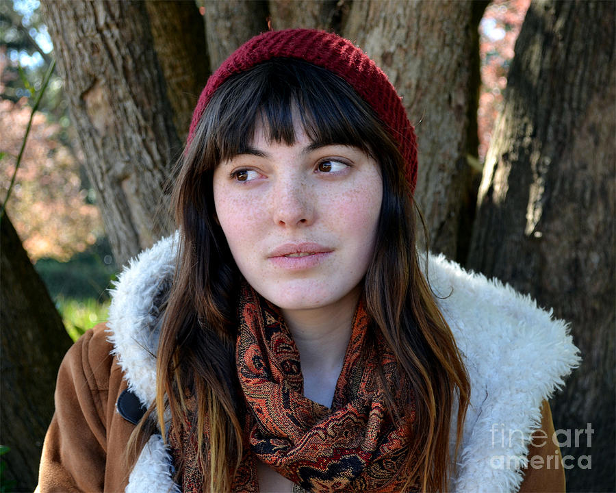 Brown Haired and Freckle faced Natural Beauty Model XVII Photograph by ...