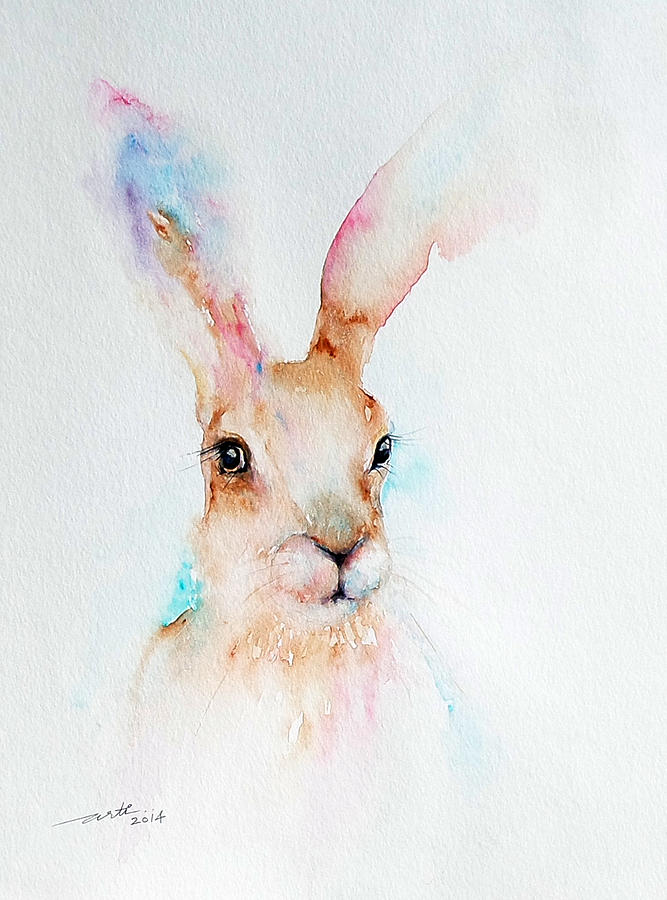 Brown Hare Painting by Arti Chauhan