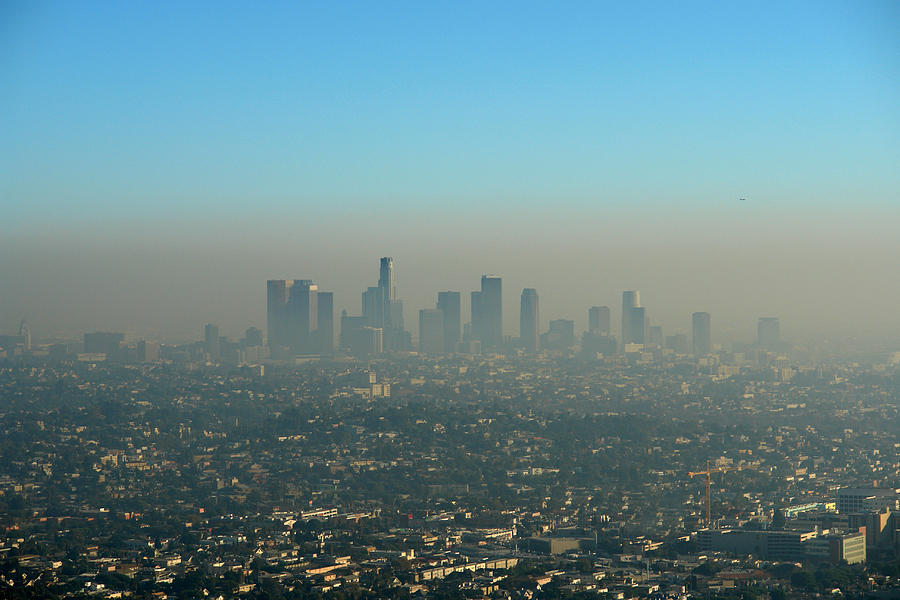 Brown Layer of Los Angeles Smog Photograph by Steinphoto