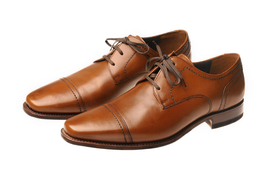 Brown leather shoes Photograph by Sjo