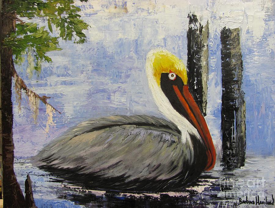 Brown Pelican Revisited Painting by Barbara Haviland
