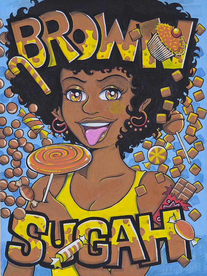 Candy Painting - Brown Sugah by Malvy Westbrook