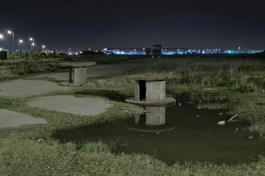 Brownfield Land At Night Photograph by Science Photo Library Brownfield Land At Night Photograph by Science Photo Library