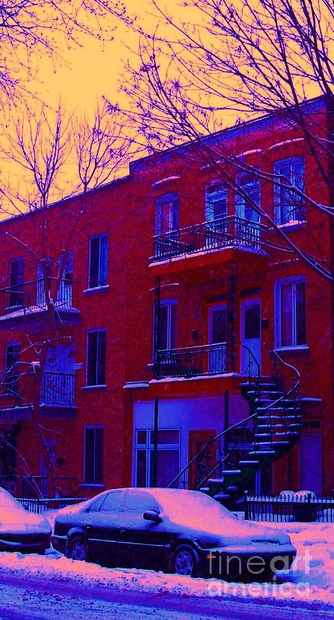 Brownstones In Winter 6 Photograph by Carole Spandau