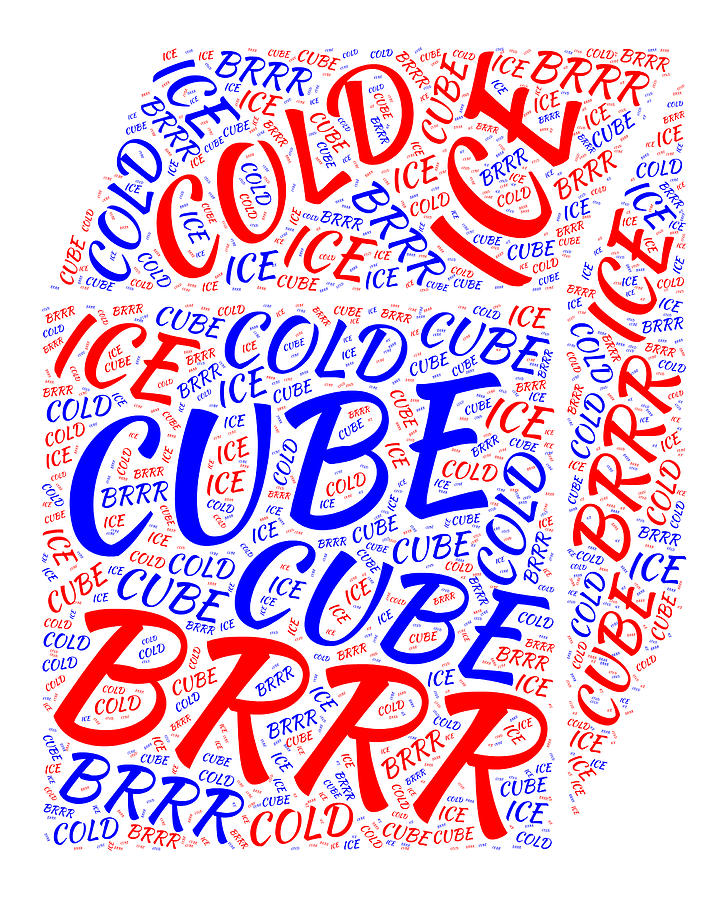 Cube Painting - Brrrrrr by Bruce Nutting