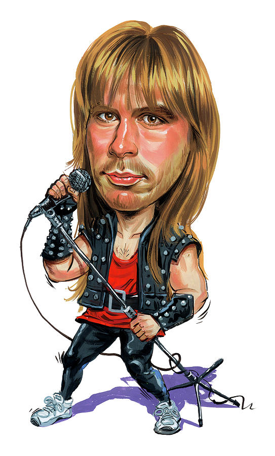 Iron Maiden Painting - Bruce Dickinson by Art  