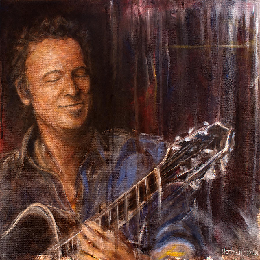 Bruce Springsteen Painting - Bruce by Josh Hertzenberg