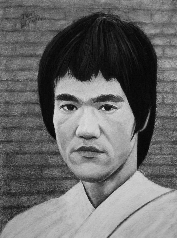 Bruce Lee Drawing by Vishvesh Tadsare