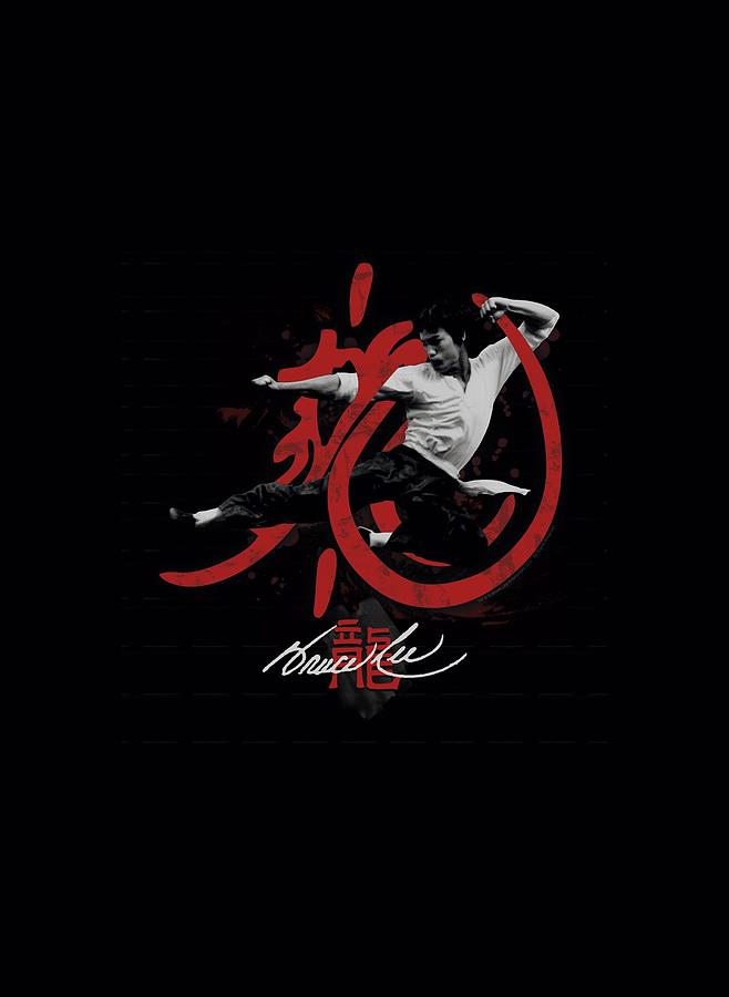 Martial Arts Digital Art - Bruce Lee - High Flying by Brand A
