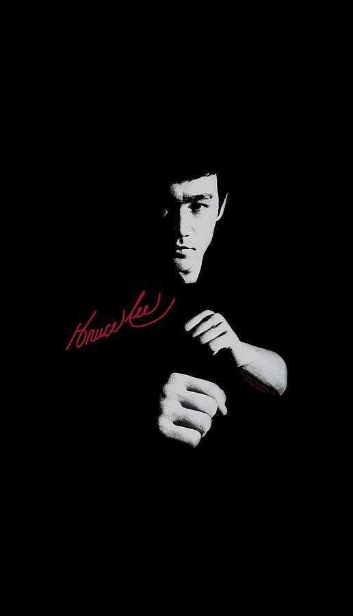 Black And White Digital Art - Bruce Lee - The Dragon Awaits by Brand A