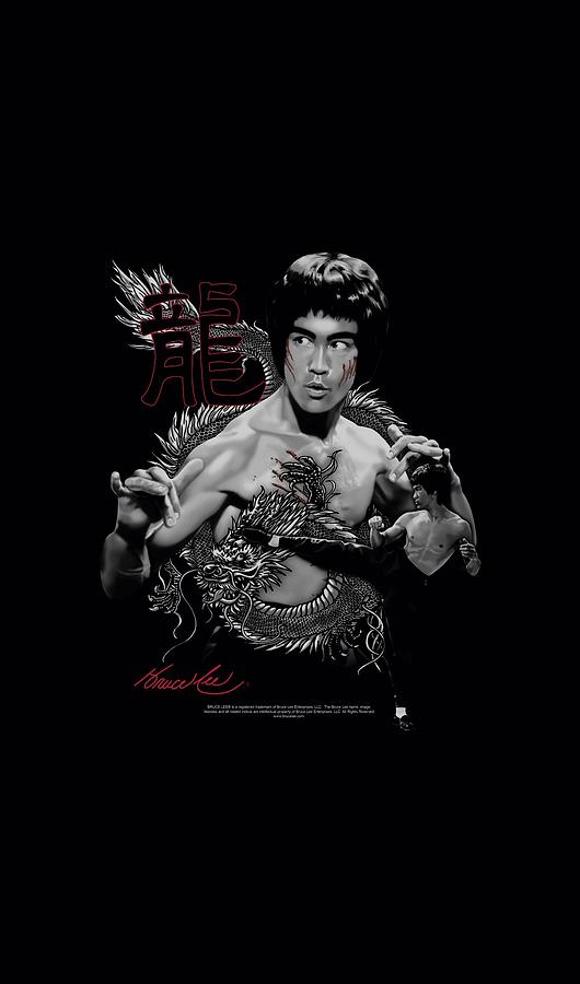 Celebrity Digital Art - Bruce Lee - The Dragon by Brand A