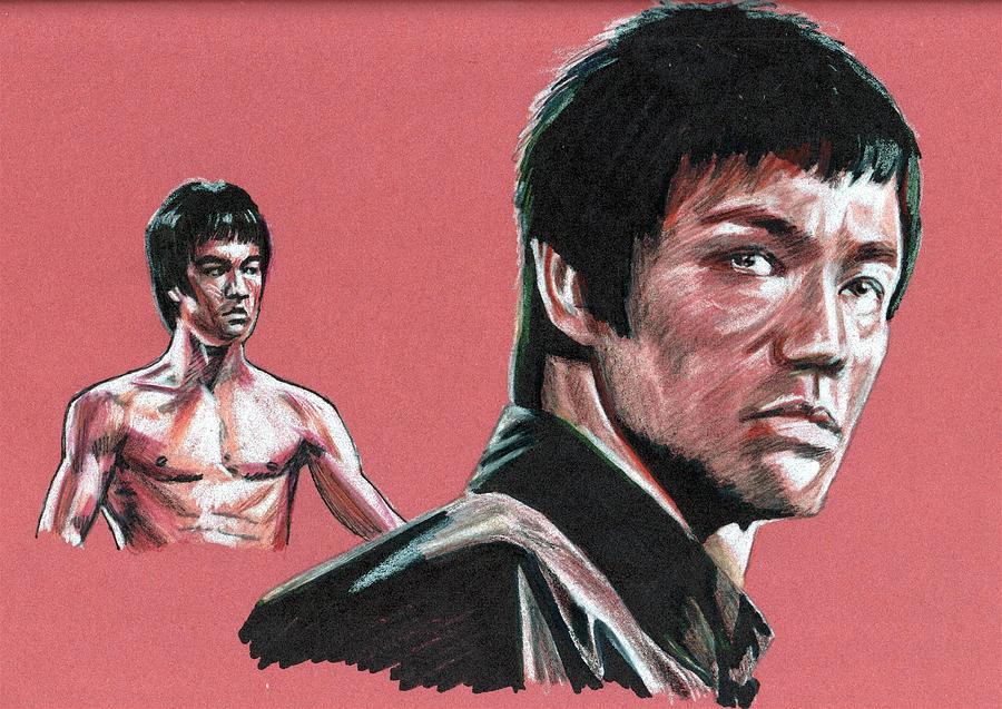 Bruce Lee The Man Drawing by Gene Boshkaykin - Pixels