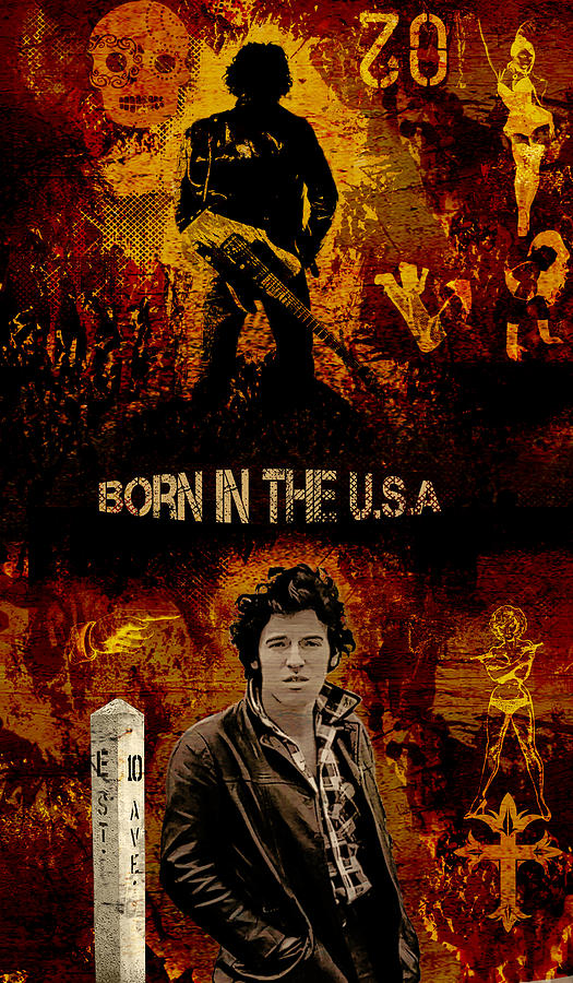 Bruce Springsteen Digital Art - Bruce Springsteen by Dancin Artworks