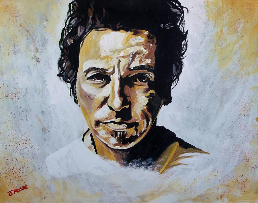 Music Painting - Bruce Springsteen by Jeremy Moore