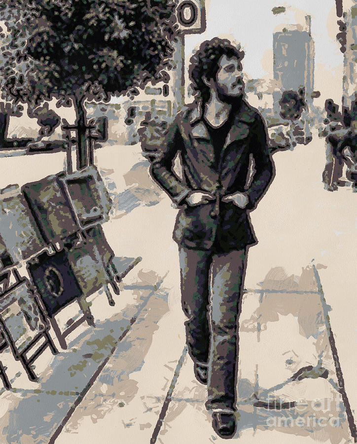 Bruce Springsteen Digital Art by Paulette B Wright